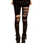 Sexy Punk Stripes Style Le..