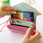 Mint Blue Smart Crown Style Pouch Wallet For Multi Purpose